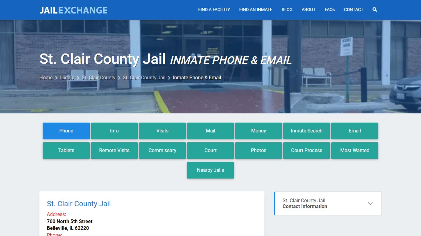 Inmate Phone - St. Clair County Jail, IL - Jail Exchange