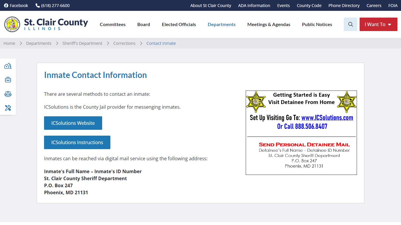 St. Clair County Illinois > Departments > Sheriff's Department ...